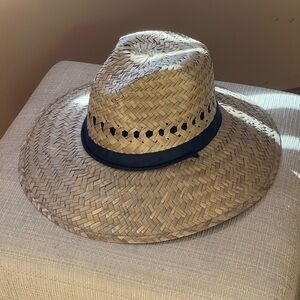 Dorfman Pacific Straw Hat with Black Band